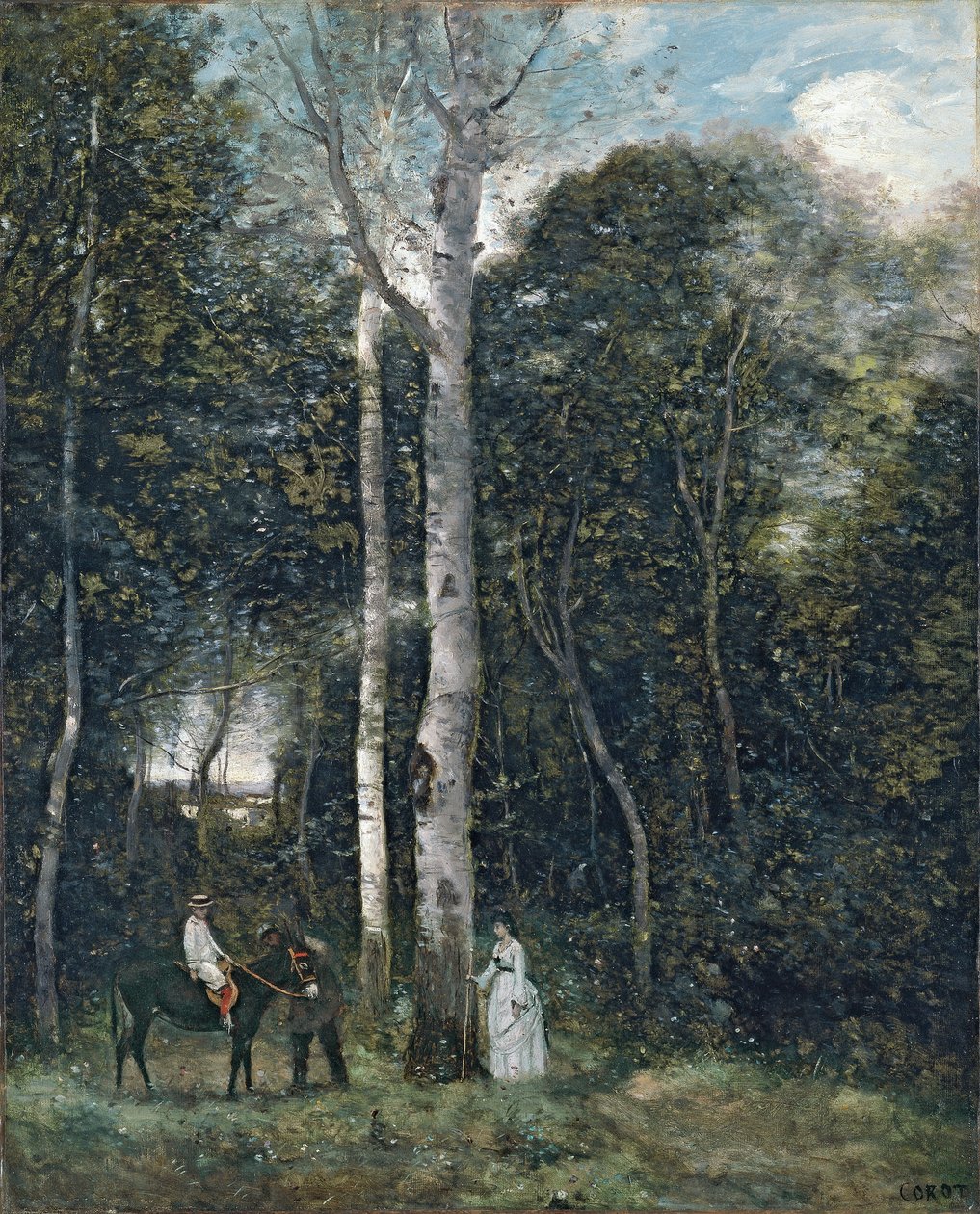 The Parc des Lions at Port-Marly by Jean Baptiste Camille Corot