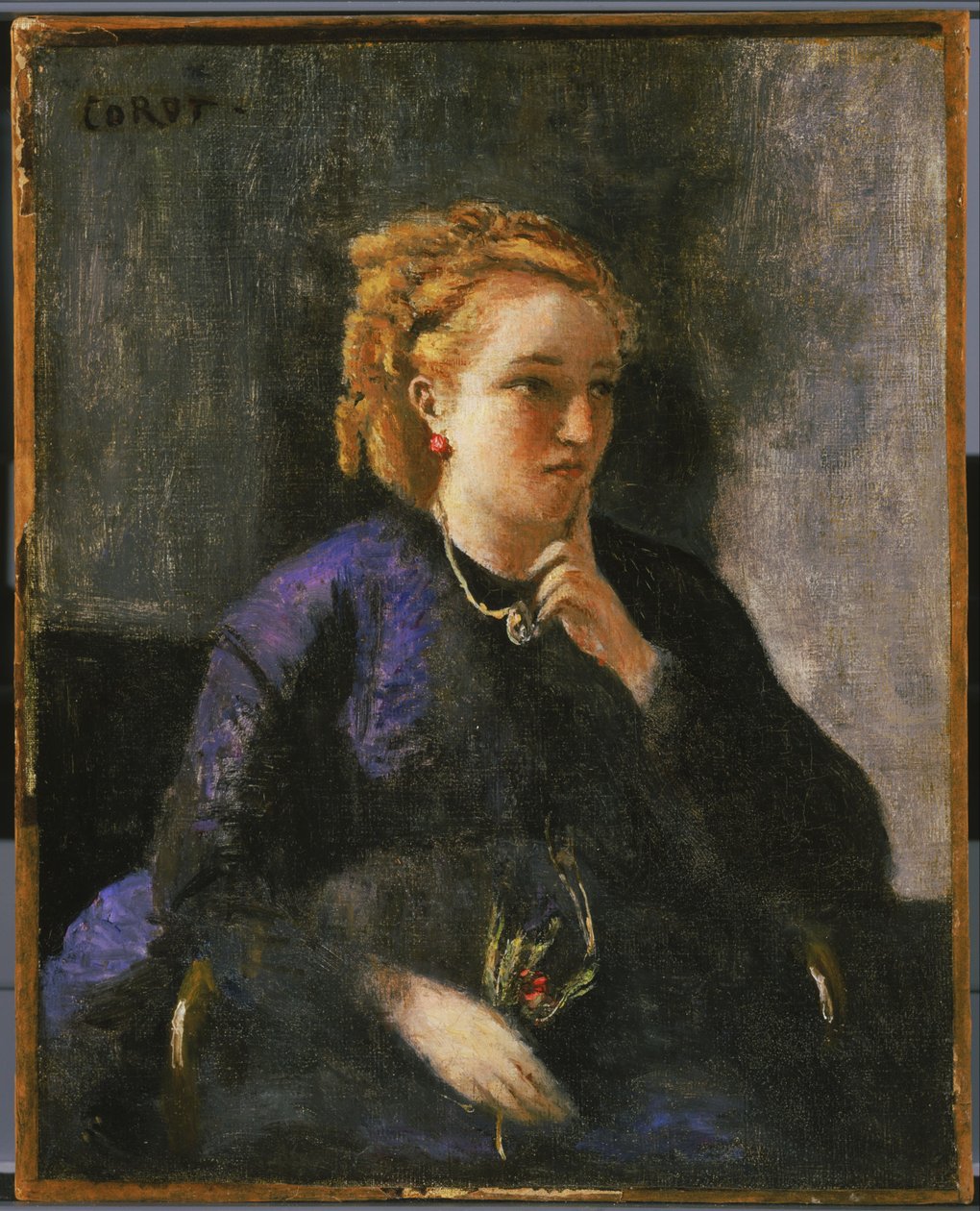 Portrait of a Woman by Jean Baptiste Camille Corot