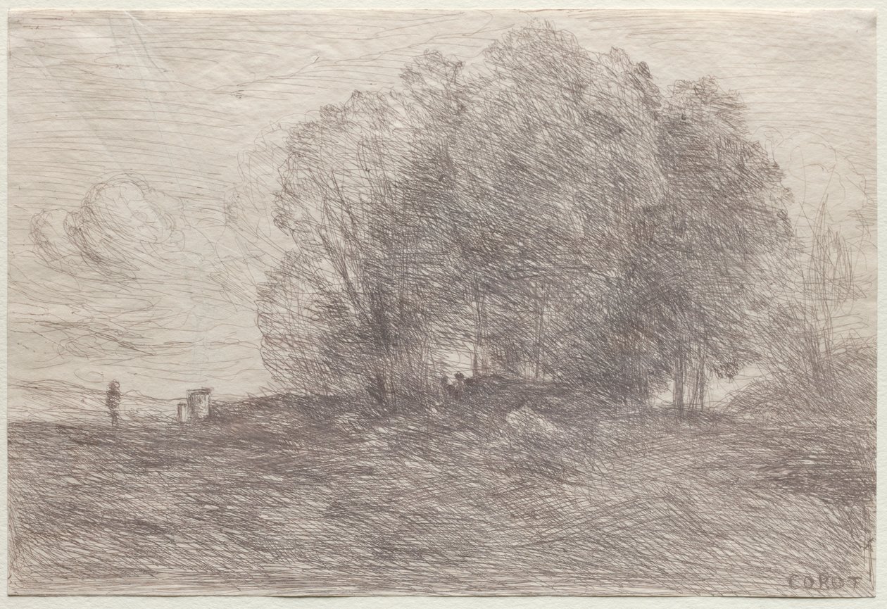 Group of Trees, 1858 by Jean Baptiste Camille Corot