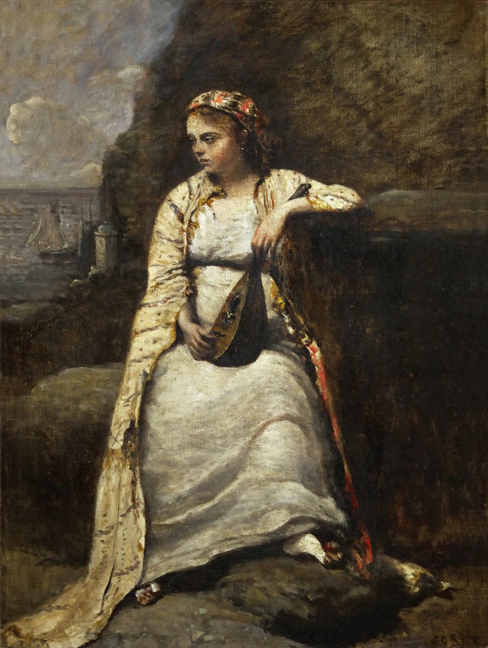 Haydée by Jean Baptiste Camille Corot