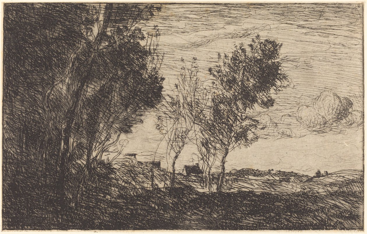 In the Dunes: Souvenir of The Hague by Jean Baptiste Camille Corot