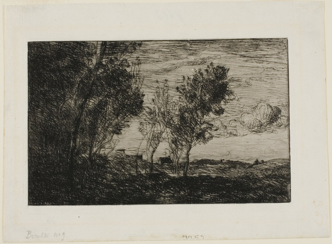 In the Dunes: Souvenir of the Woods of the Hague by Jean Baptiste Camille Corot