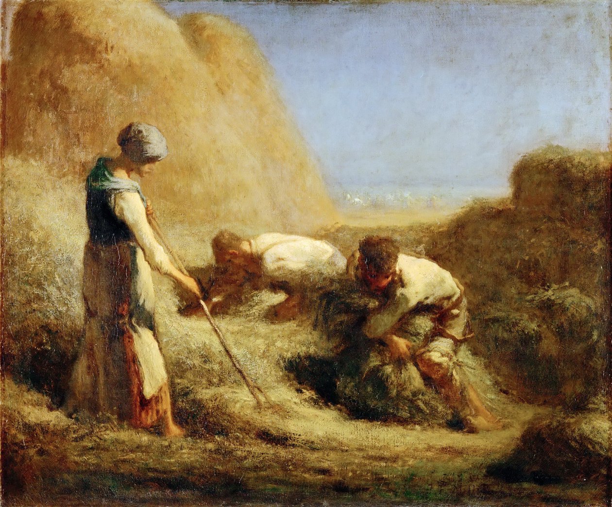 The Haymakers by Jean Baptiste Camille Corot
