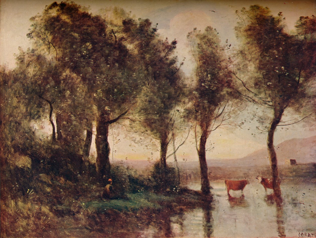 The Ponds by Jean Baptiste Camille Corot
