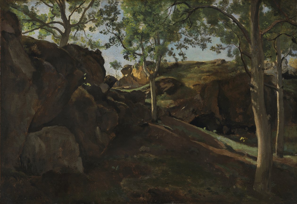 The Chestnut Grove, 1830-40 by Jean Baptiste Camille Corot
