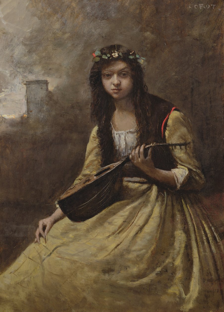 La Zingara, c.1865 by Jean Baptiste Camille Corot