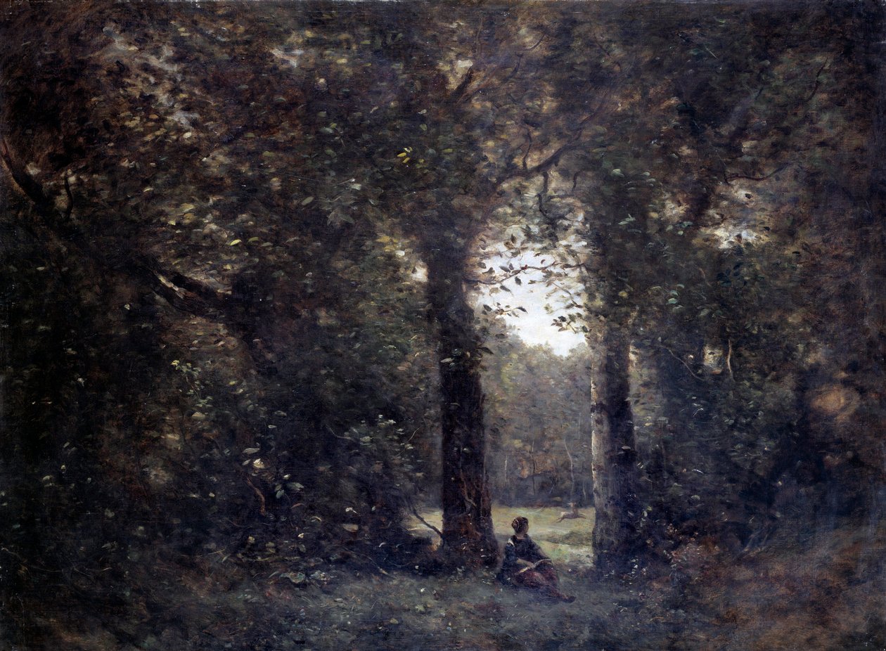 La cleriere, Souvenir of the City of Avray by Jean Baptiste Camille Corot