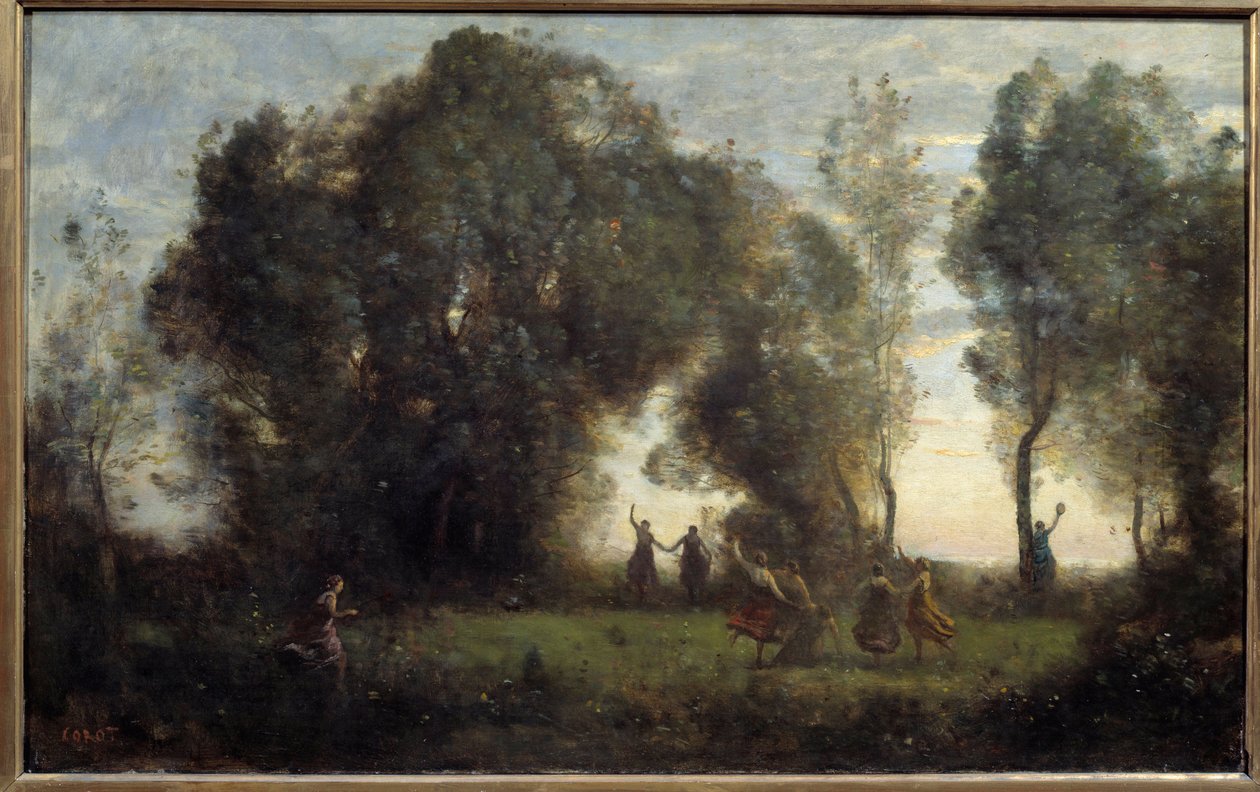 La danse des nymphes by Jean Baptiste Camille Corot