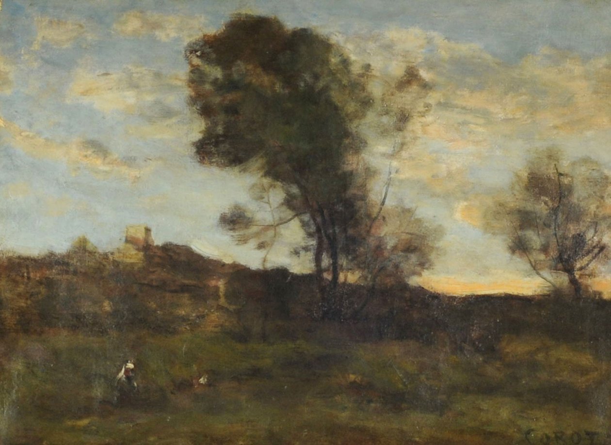 Last Sun Rays, c.1870 by Jean Baptiste Camille Corot