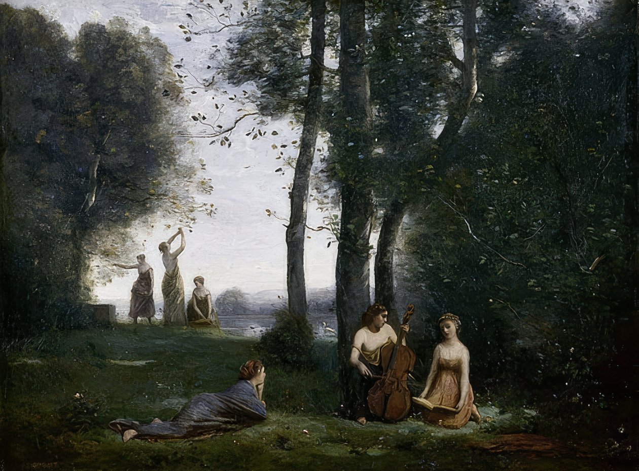 The Pastoral Concert by Jean Baptiste Camille Corot