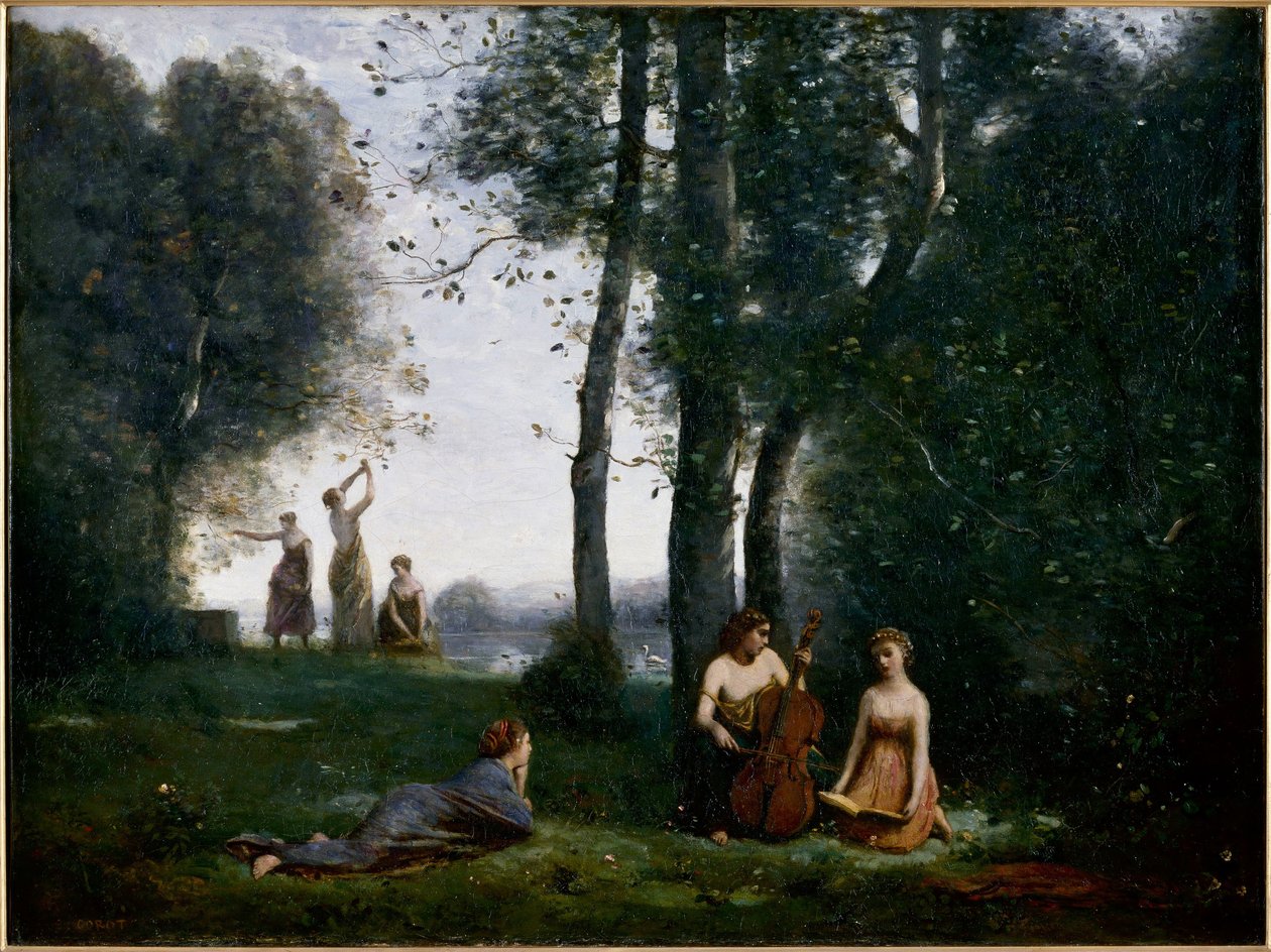 The Pastoral Concert by Jean Baptiste Camille Corot