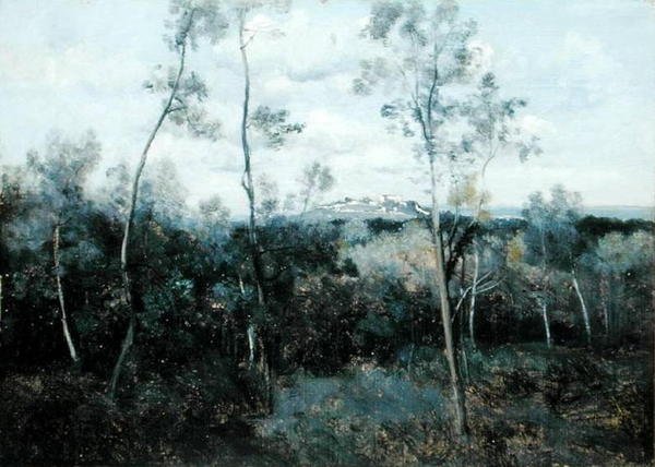 Le Mont Valerian by Jean Baptiste Camille Corot