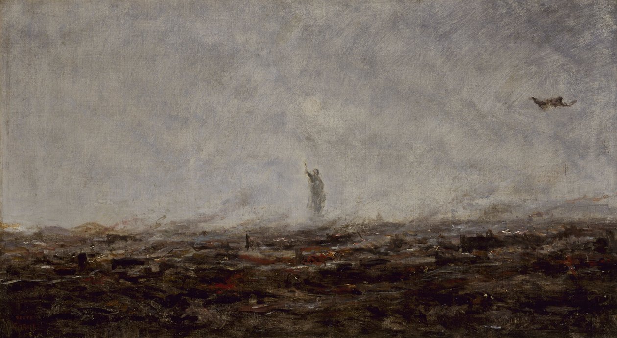 The Dream: Paris on Fire, September 1870 by Jean Baptiste Camille Corot