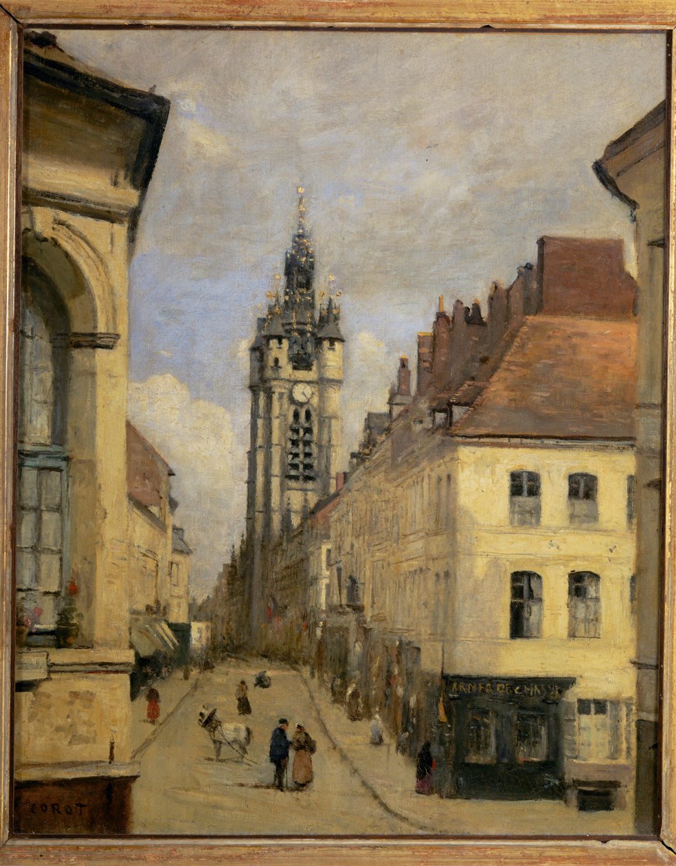 The Belfry of Douai by Jean Baptiste Camille Corot