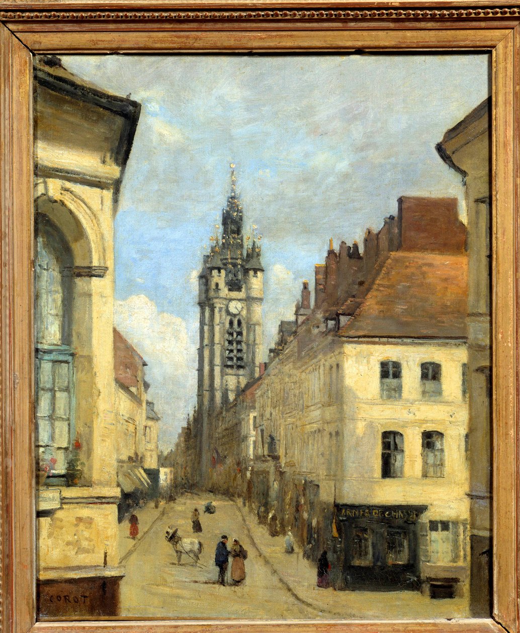 The Belfry of Douai by Jean Baptiste Camille Corot