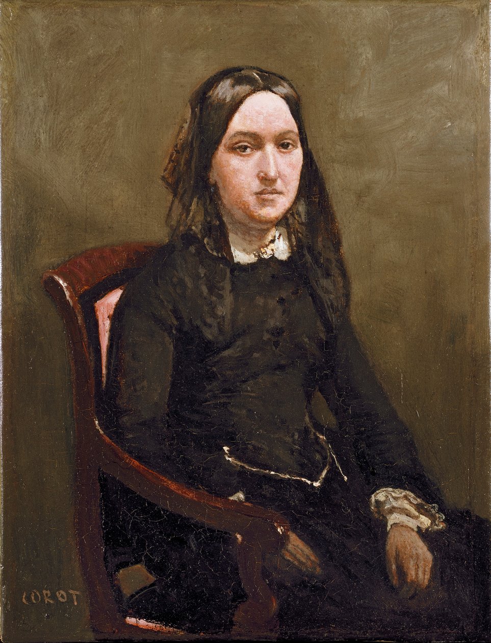 Mme Bison by Jean Baptiste Camille Corot