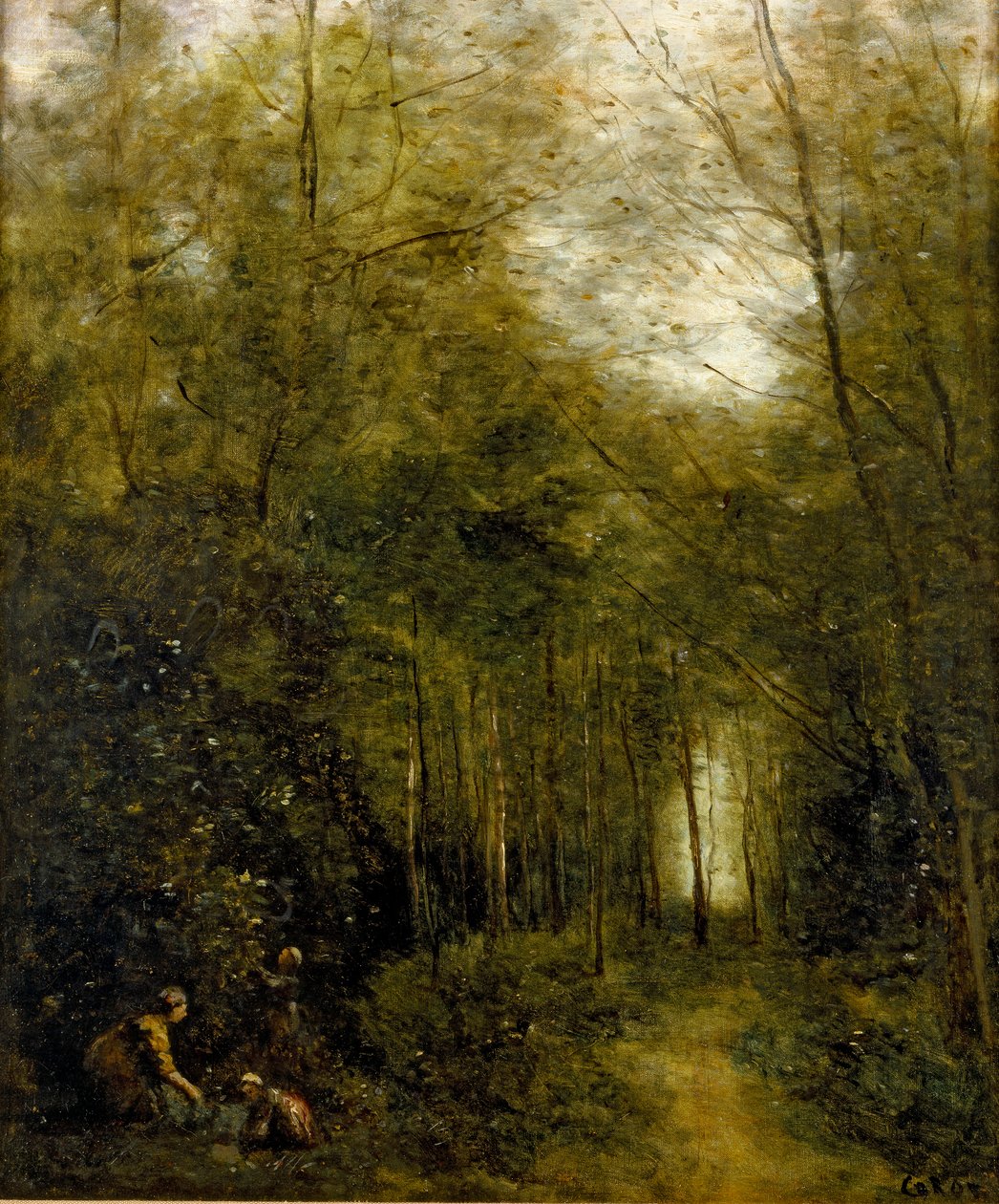 Montfermeuil, the Brook in the Wood by Jean Baptiste Camille Corot