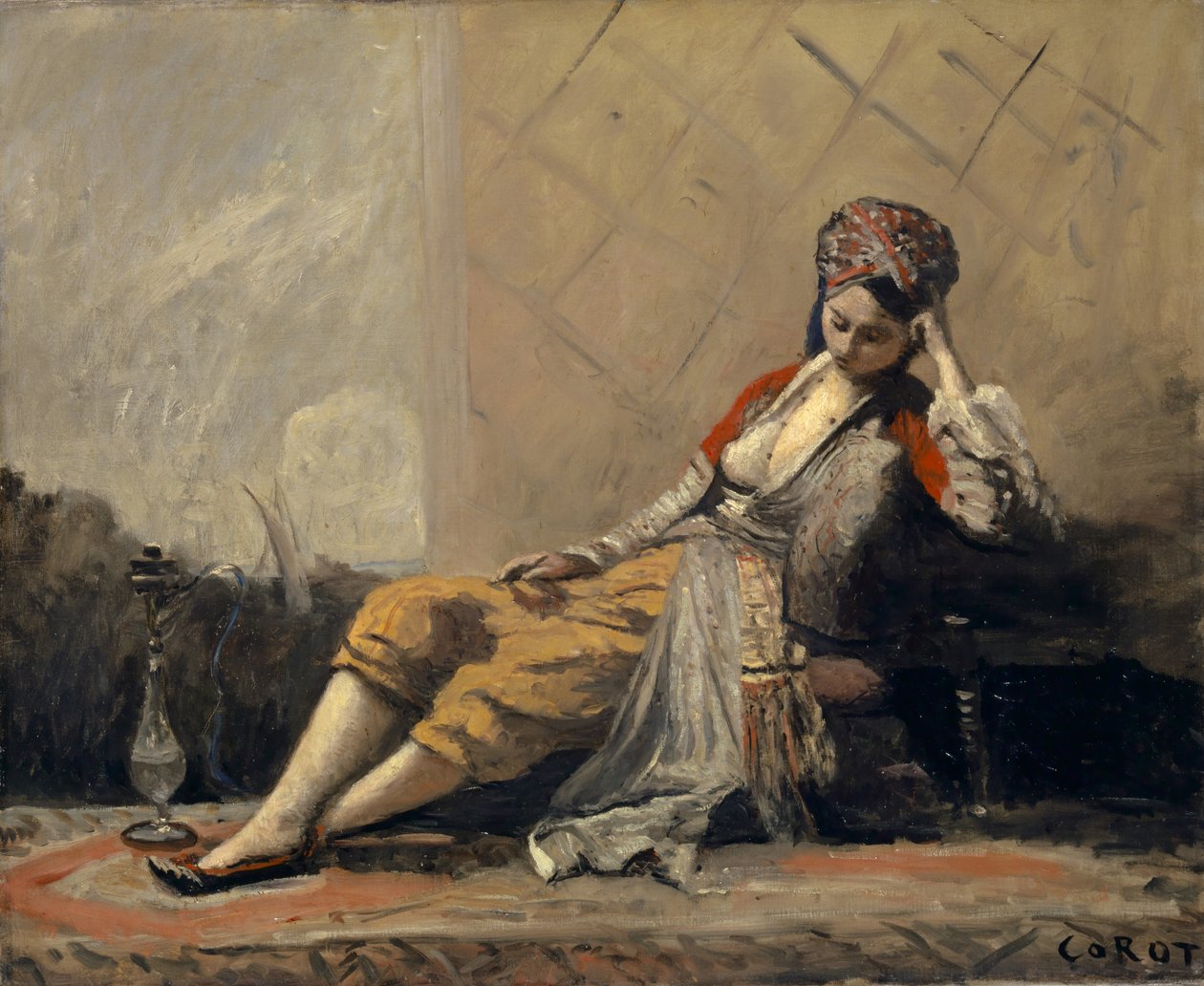 Odalisque, 1871-73 by Jean Baptiste Camille Corot