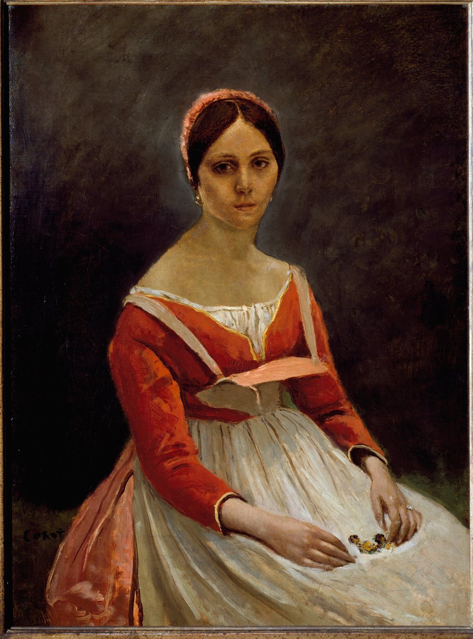 Portrait of the Girl by Jean-Baptiste-Camille Corot