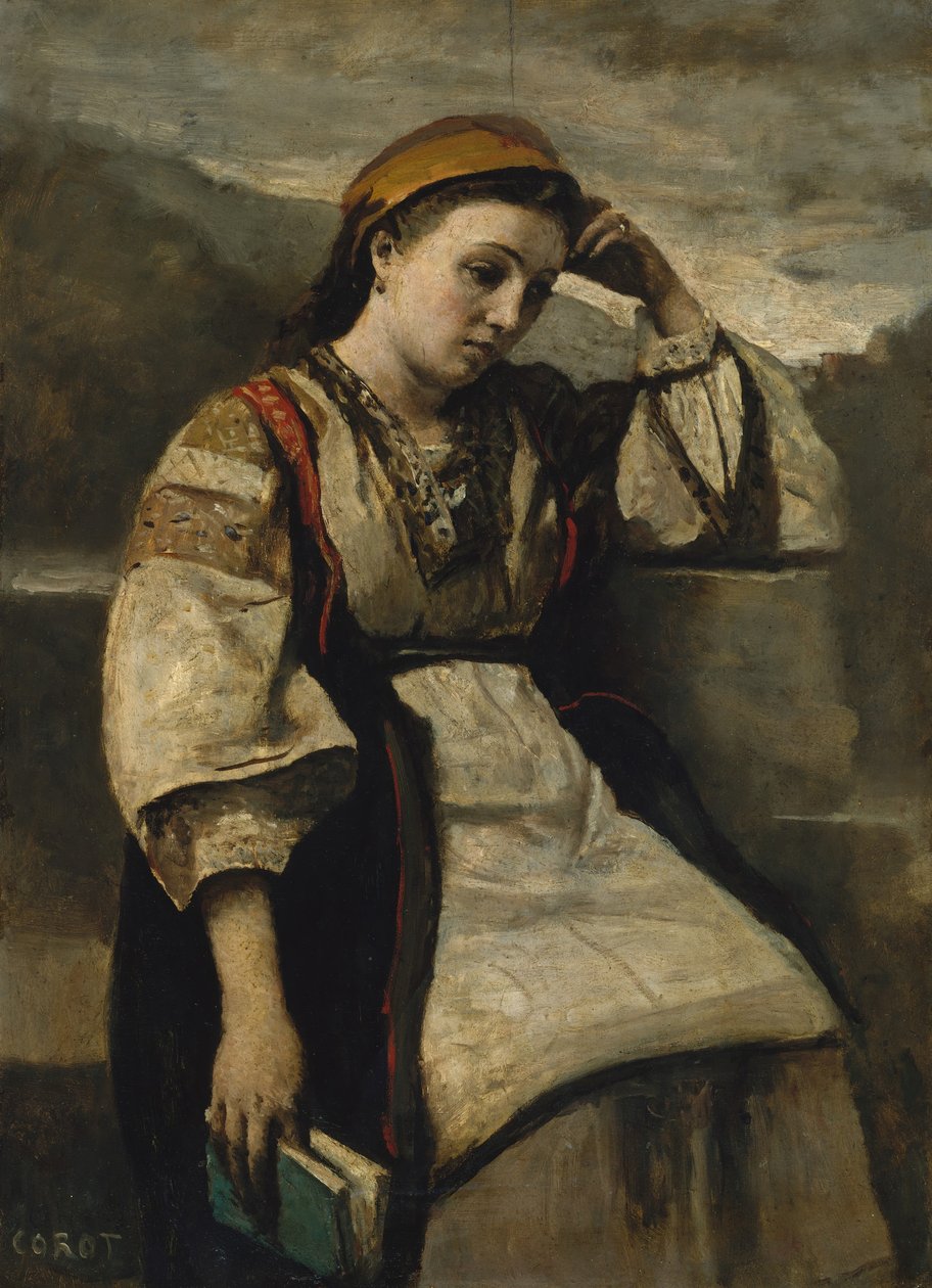 Reverie, ca. 1860-65 by Jean Baptiste Camille Corot