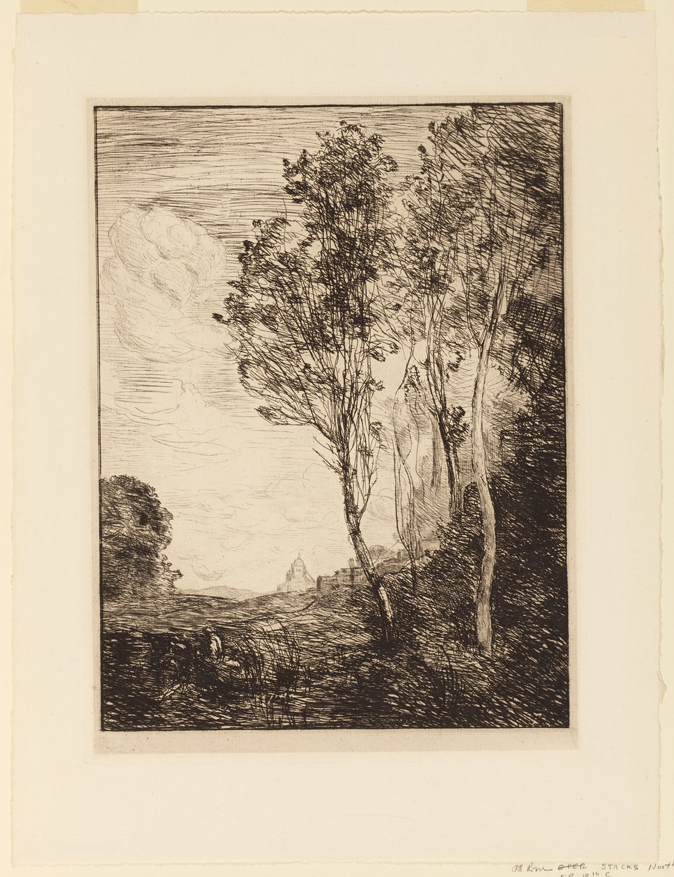 Souvenir of Italy by Jean Baptiste Camille Corot