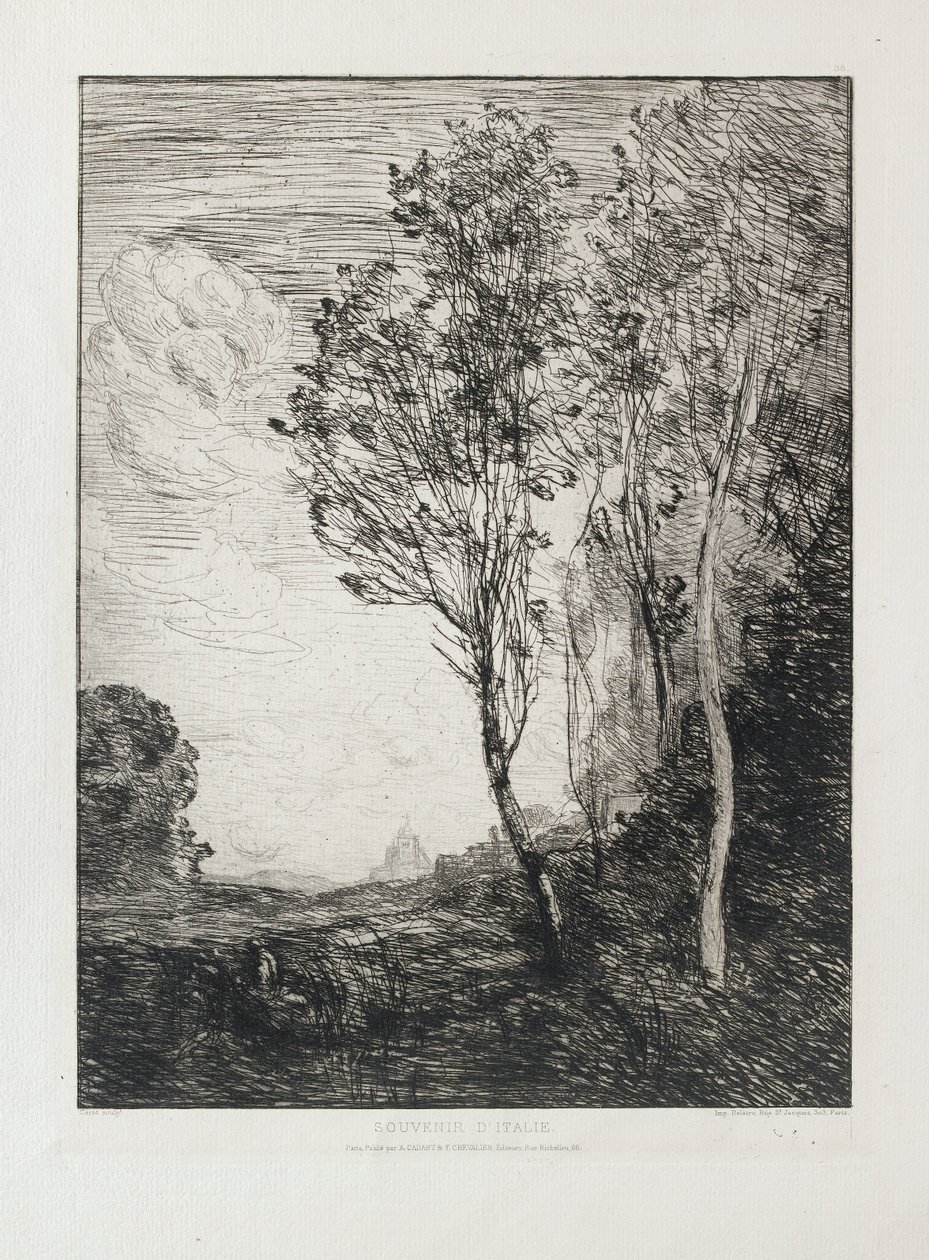 Souvenir of Italy by Jean Baptiste Camille Corot