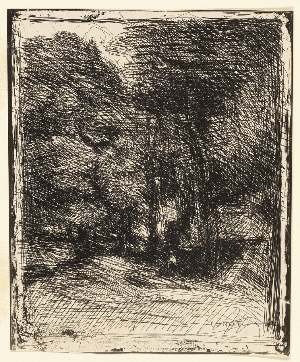Souvenir of Bas-Bréau by Jean Baptiste Camille Corot