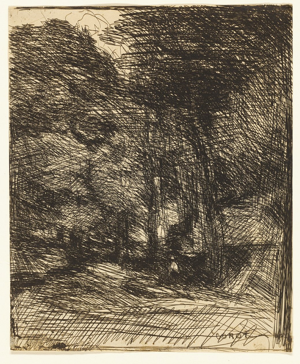 Souvenir of Bas-Bréau by Jean Baptiste Camille Corot