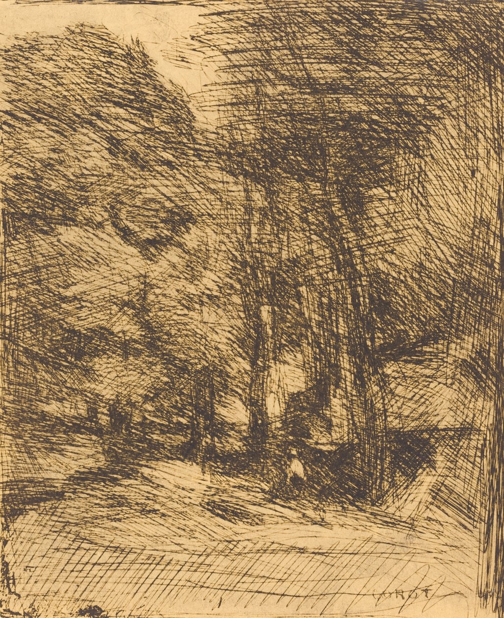 Souvenir of Bas-Breau, 1858 by Jean Baptiste Camille Corot