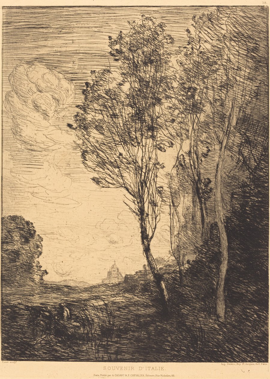 Souvenir of Italy by Jean Baptiste Camille Corot