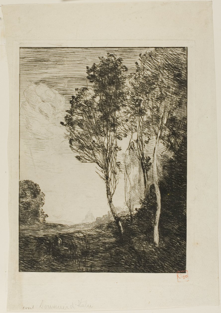 Souvenir of Italy by Jean Baptiste Camille Corot