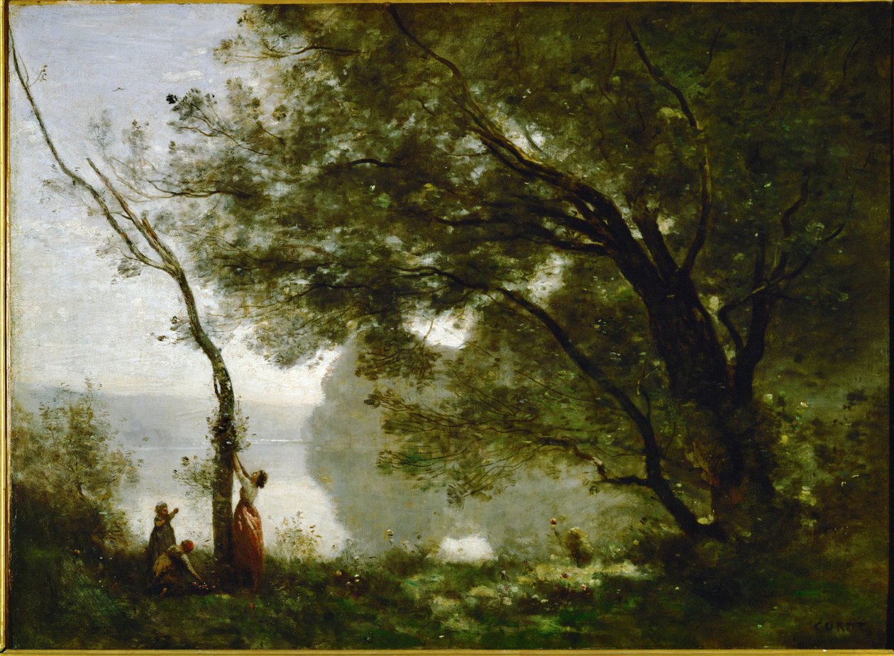 Souvenir of Mortefontaine, France by Jean Baptiste Camille Corot