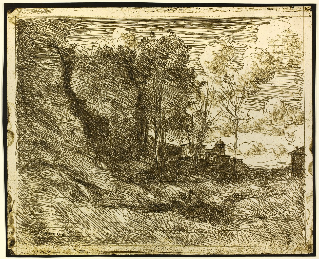 Souvenir of Ostia by Jean Baptiste Camille Corot