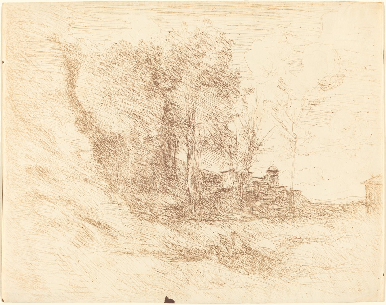Souvenir of Ostia, 1855 by Jean Baptiste Camille Corot