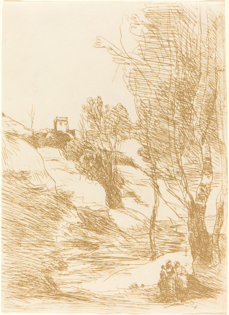 Souvenir of Salerno by Jean Baptiste Camille Corot