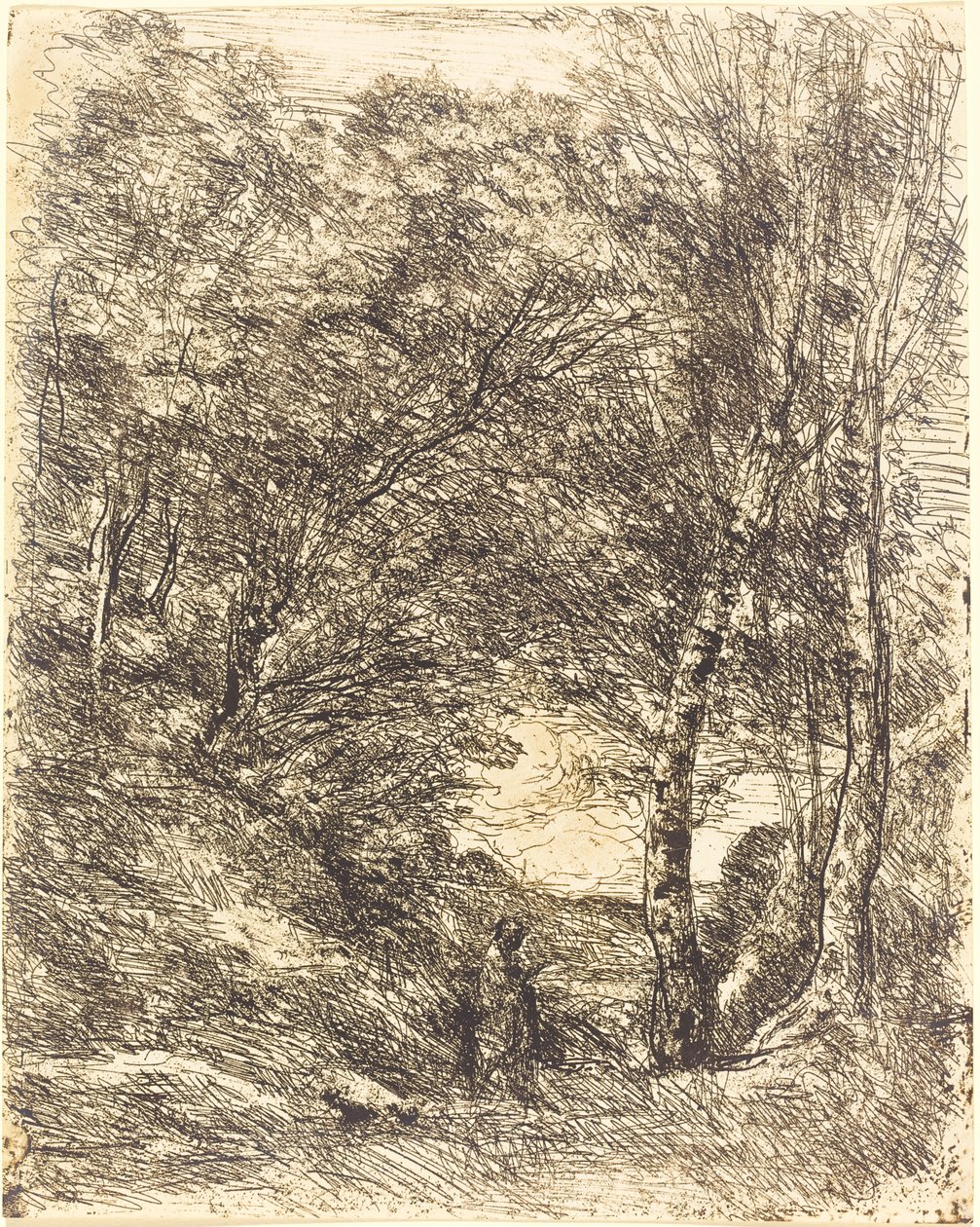 The Gardens of Horace by Jean Baptiste Camille Corot