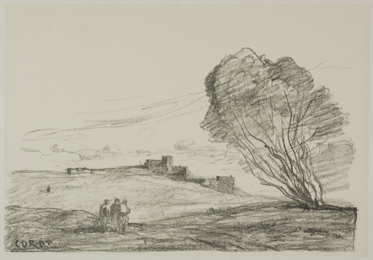 The Isolated Fort by Jean Baptiste Camille Corot