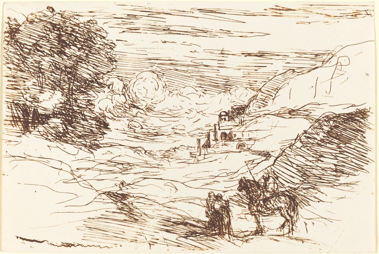The Paladins by Jean Baptiste Camille Corot