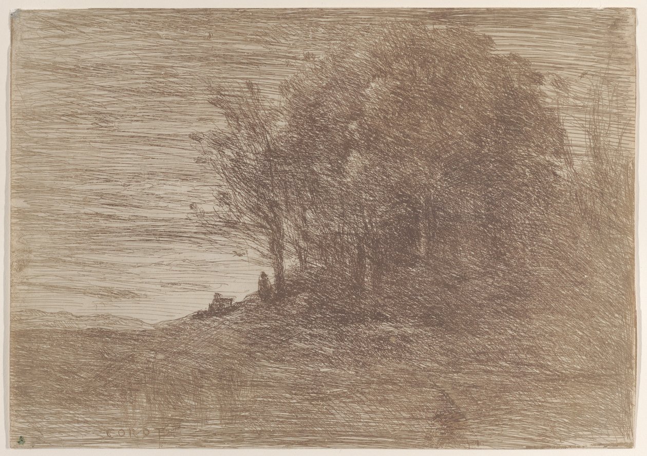 The Woods of the Hermit by Jean Baptiste Camille Corot