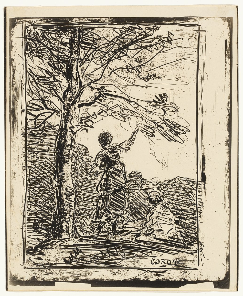 The Young Maiden and Death by Jean Baptiste Camille Corot