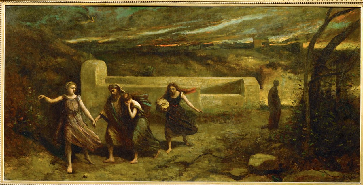 The Destruction of Sodom by Jean Baptiste Camille Corot