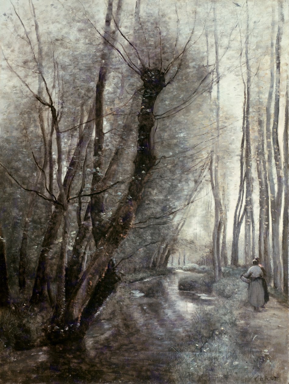 The Stream by Jean Baptiste Camille Corot