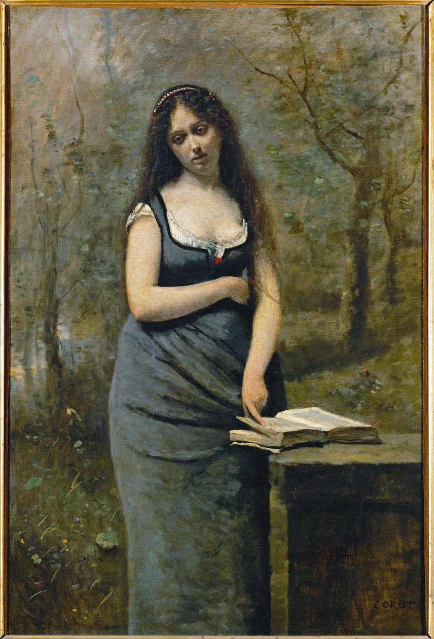 Velleda by Jean Baptiste Camille Corot