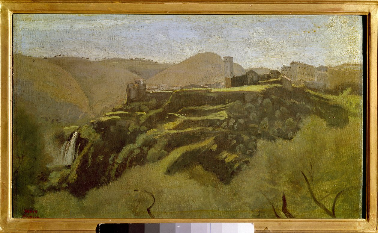 View of the Cascatelles by Tivoli by Jean-Baptiste-Camille Corot