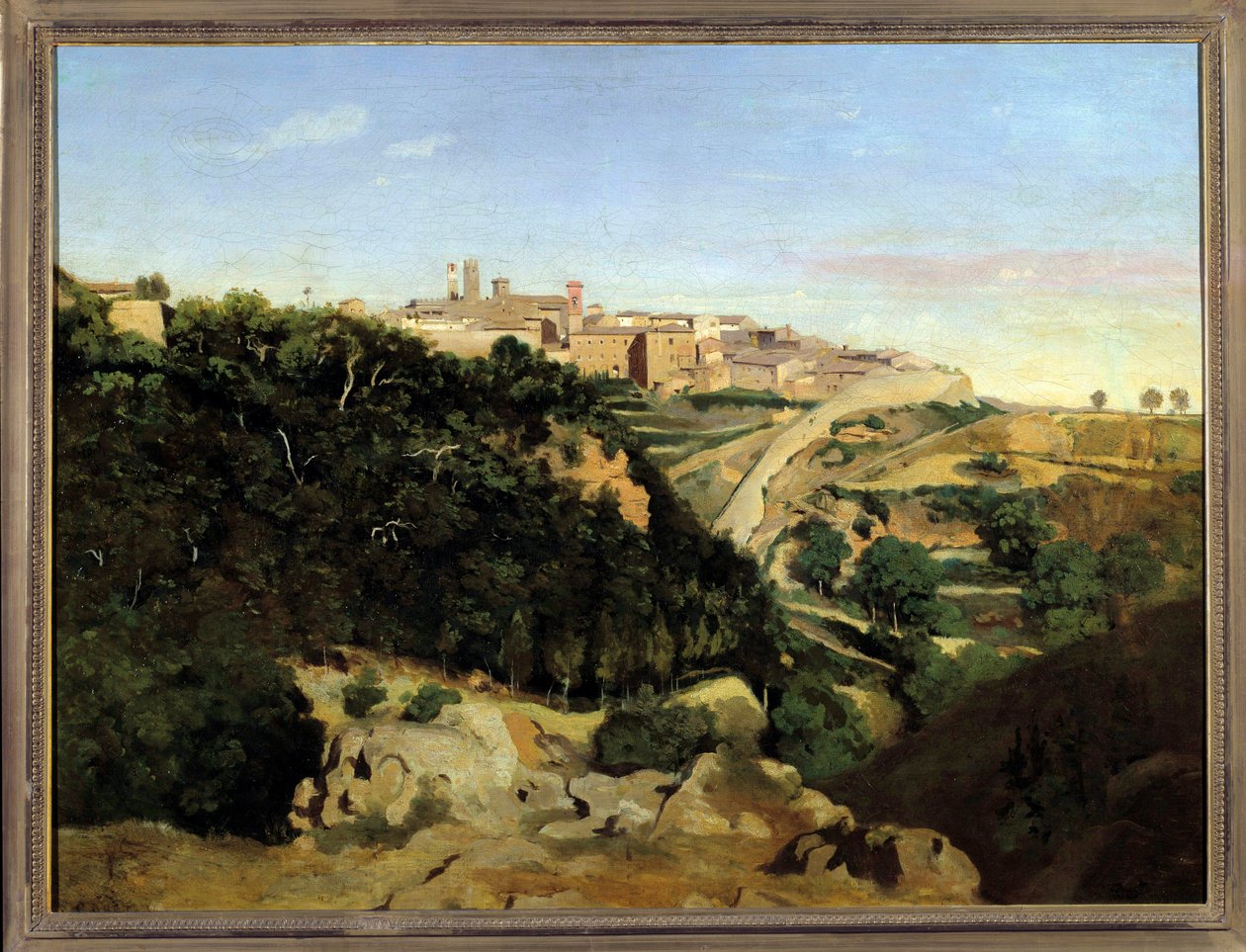 Volterra, le Municipe by Jean Baptiste Camille Corot