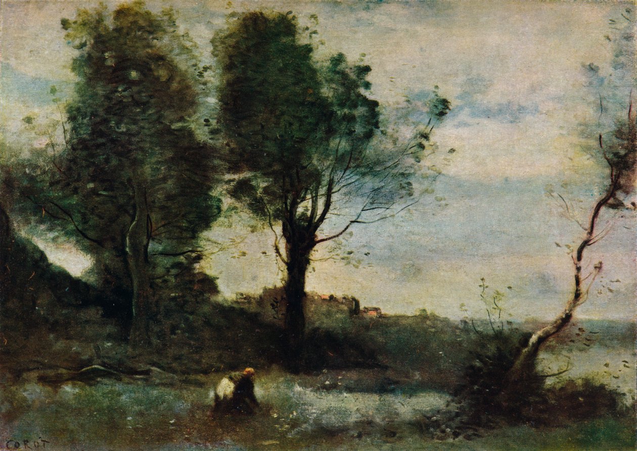 Wood Gatherers by Jean Baptiste Camille Corot