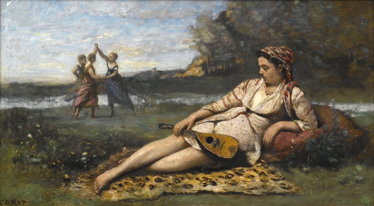 Young Women of Sparta by Jean Baptiste Camille Corot