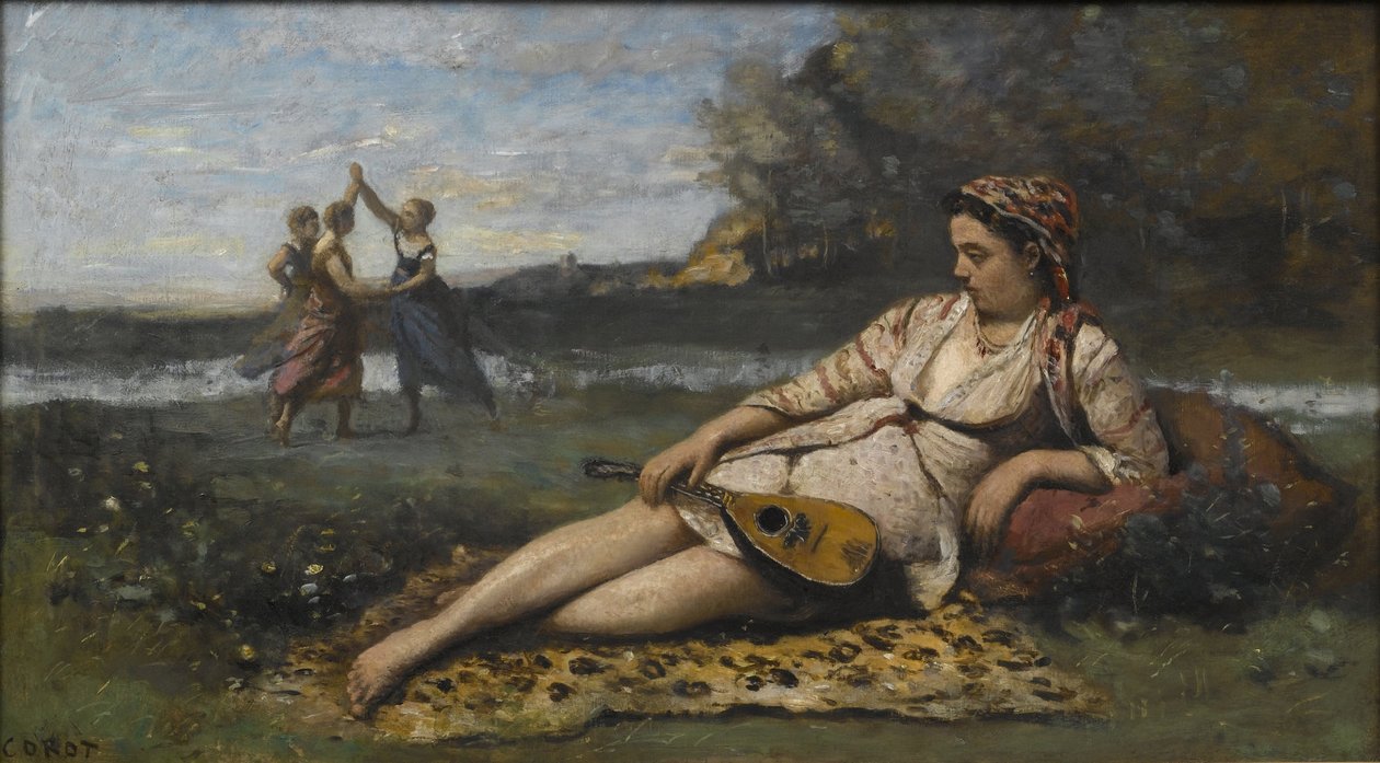 Young Women of Sparta by Jean Baptiste Camille Corot