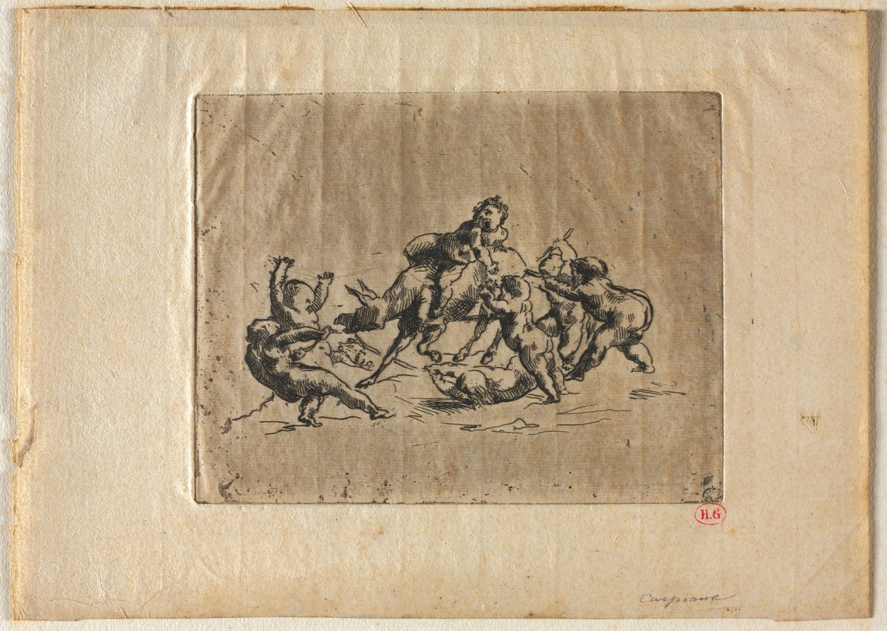 Bacchanal with Children and Donkey by Jean Baptiste Carpeaux