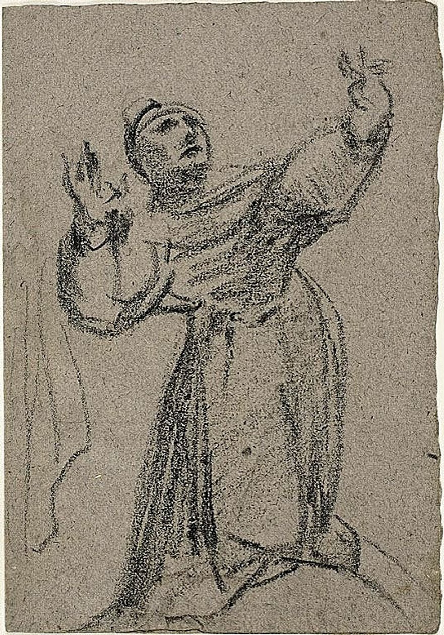 Kneeling Figure with Arms Raised by Jean Baptiste Carpeaux